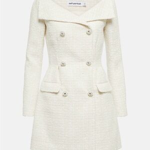 Cream Self Portrait Mini Dress